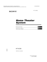 Sony HT-K250 Bruksanvisning