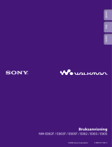 Sony NW-E003 Bruksanvisning