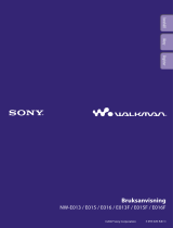 Sony NW-E013 Bruksanvisning