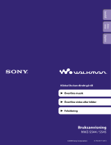 Sony NWZ-S544 Bruksanvisning