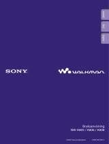 Sony NW-A805 Bruksanvisning