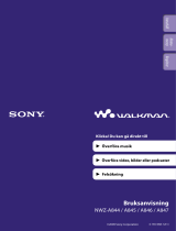 Sony NWZ-A845 Bruksanvisning