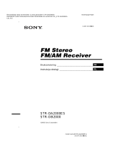 Sony STR-DA2000ES Bruksanvisning