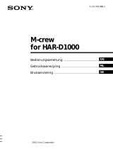 Sony HAR-D1000 Bruksanvisning