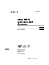 Sony MHC-S9D Bruksanvisning