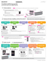 Sony CMT-BT80WB Snabbstartsguide