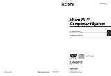 Sony CMT-DH3 Bruksanvisning