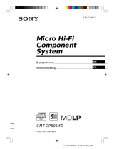 Sony CMT-CP505MD Bruksanvisning