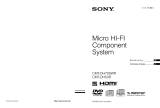 Sony CMT-DH50R Bruksanvisning