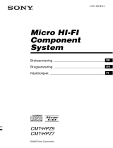 Sony CMT-HPZ7 Bruksanvisning