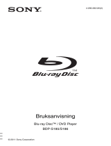 Sony BDP-S185 Bruksanvisning