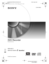 Sony RDR-HX510 Bruksanvisning