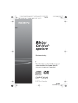 Sony DVP-FX720 Bruksanvisning