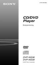 Sony DVP-NS39 Bruksanvisning