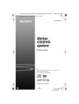 Sony DVP-FX730 Bruksanvisning