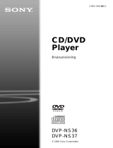 Sony DVP-NS36 Bruksanvisning
