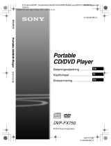 Sony DVP-FX750 Bruksanvisning