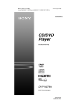 Sony DVP-NS78H Bruksanvisning