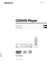 Sony DVP-S525D Bruksanvisning