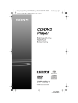 Sony DVP-NS92V Bruksanvisning