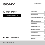 Sony ICD-UX512 Bruksanvisning