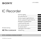 Sony ICD-UX200 Bruksanvisning