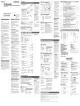 Sony ICD-SX56 Bruksanvisning