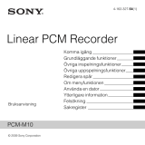 Sony PCM-M10 Bruksanvisning