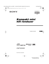 Sony CMT-DX400 Användarguide