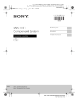 Sony MHC-EX700 Användarguide