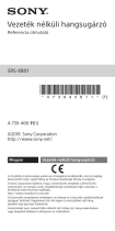 Sony SRS-XB01 Användarguide