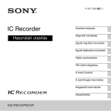Sony ICD-PX312 Användarguide