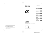 Sony DSLR-A200 Användarguide