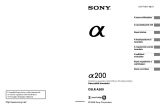 Sony DSLR-A200H Användarguide