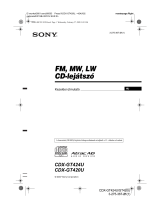 Sony CDX-GT424U Användarguide