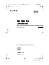 Sony CDX-GT23 Användarguide
