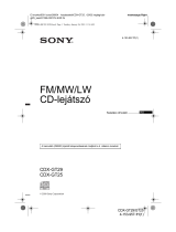 Sony CDX-GT25 Användarguide