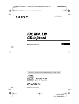 Sony CDX-GT620U Användarguide