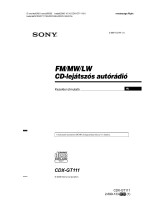 Sony CDX-GT111 Användarguide