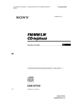 Sony CDX-GT310 Användarguide