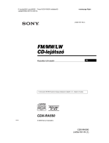 Sony CDX-RA550 Användarguide
