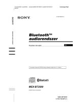 Sony MEX-BT2500 Användarguide
