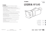 Canon LEGRIA HF G40 Snabbstartsguide