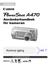 Canon PowerShot A470 Användarguide