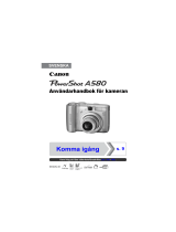 Canon PowerShot A580 Användarguide