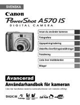 Canon Powershot A570 IS Användarguide