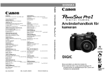 Canon Powershot Pro1 Användarguide