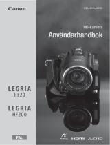 Canon LEGRIA HF20 Användarmanual