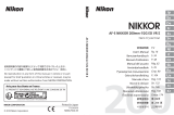 Nikon AF-S NIKKOR 200mm f/2G ED VR II Användarmanual