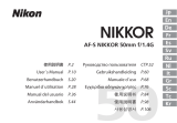 Nikon AF-S NIKKOR 50mm f/1.4G Användarmanual
